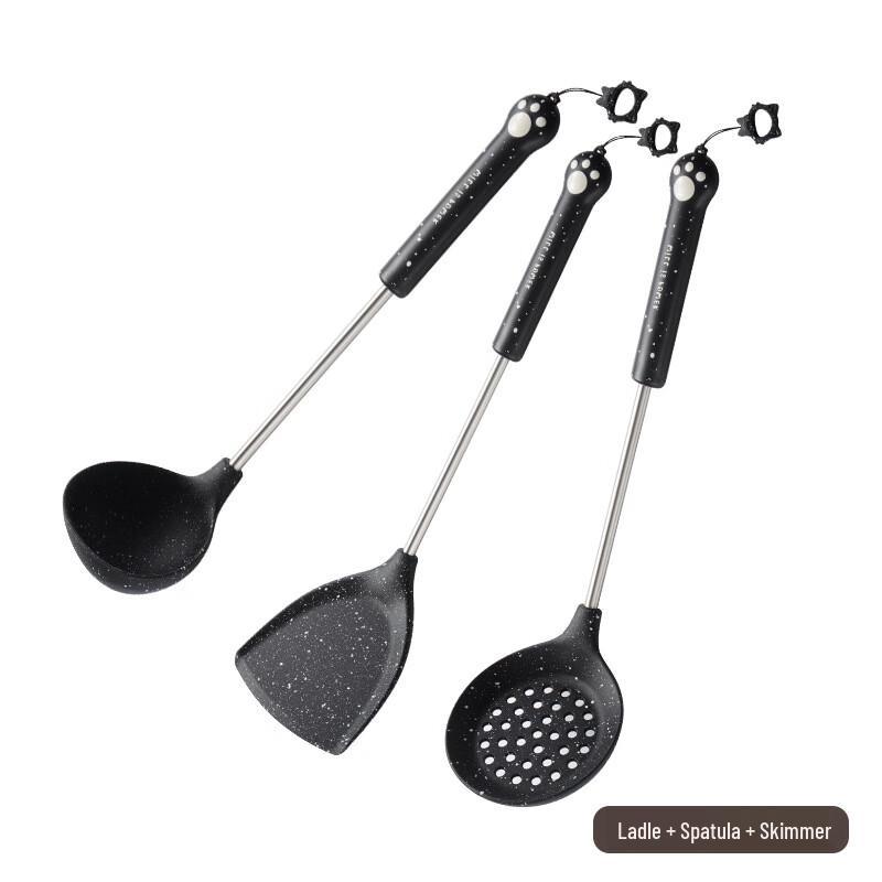 ZISIZ 3-Piece Food-Grade Silicone Kitchen Utensil Set