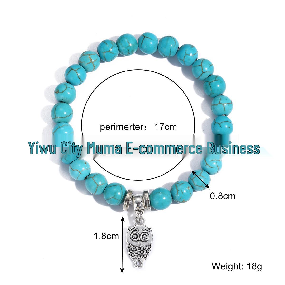 Bohemian Ethnic Turquoise  Jade Beaded Bracelet Set for Men and Women