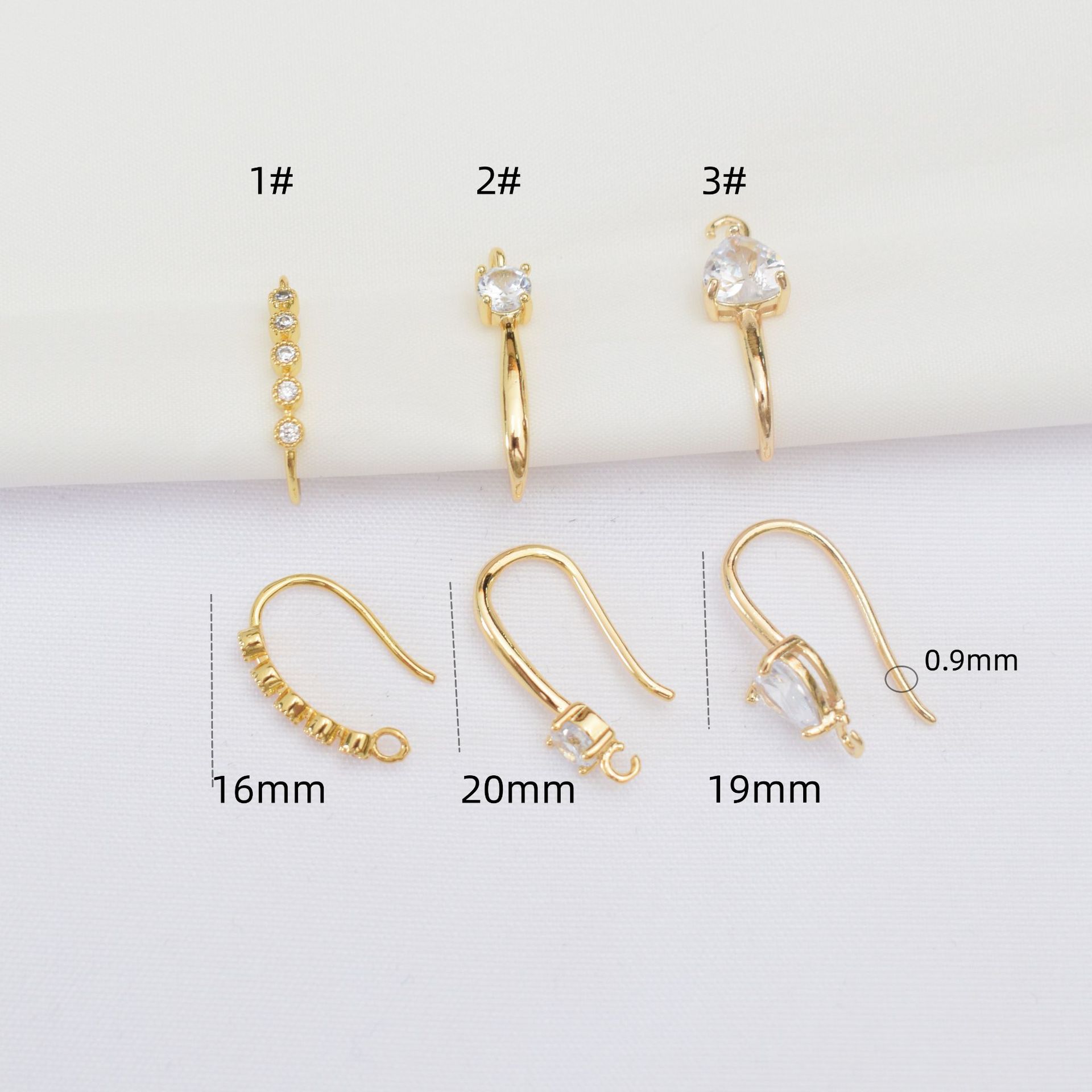 

10 шт., цветоустойчивые серьги-крючки Love из золота 14 карат, вертикальные серьги-крючки с микроинкрустацией цирконием, большой бриллиант, работа своими руками в процессе E9 3# розового золота