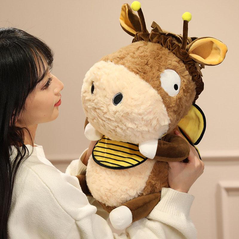 32cm Donkey Plush Stuffed Toy Cute and Cute Cloth Doll Cosbee Donkey Doll Children's Birthday Gift Kawaii Decorative Pillow