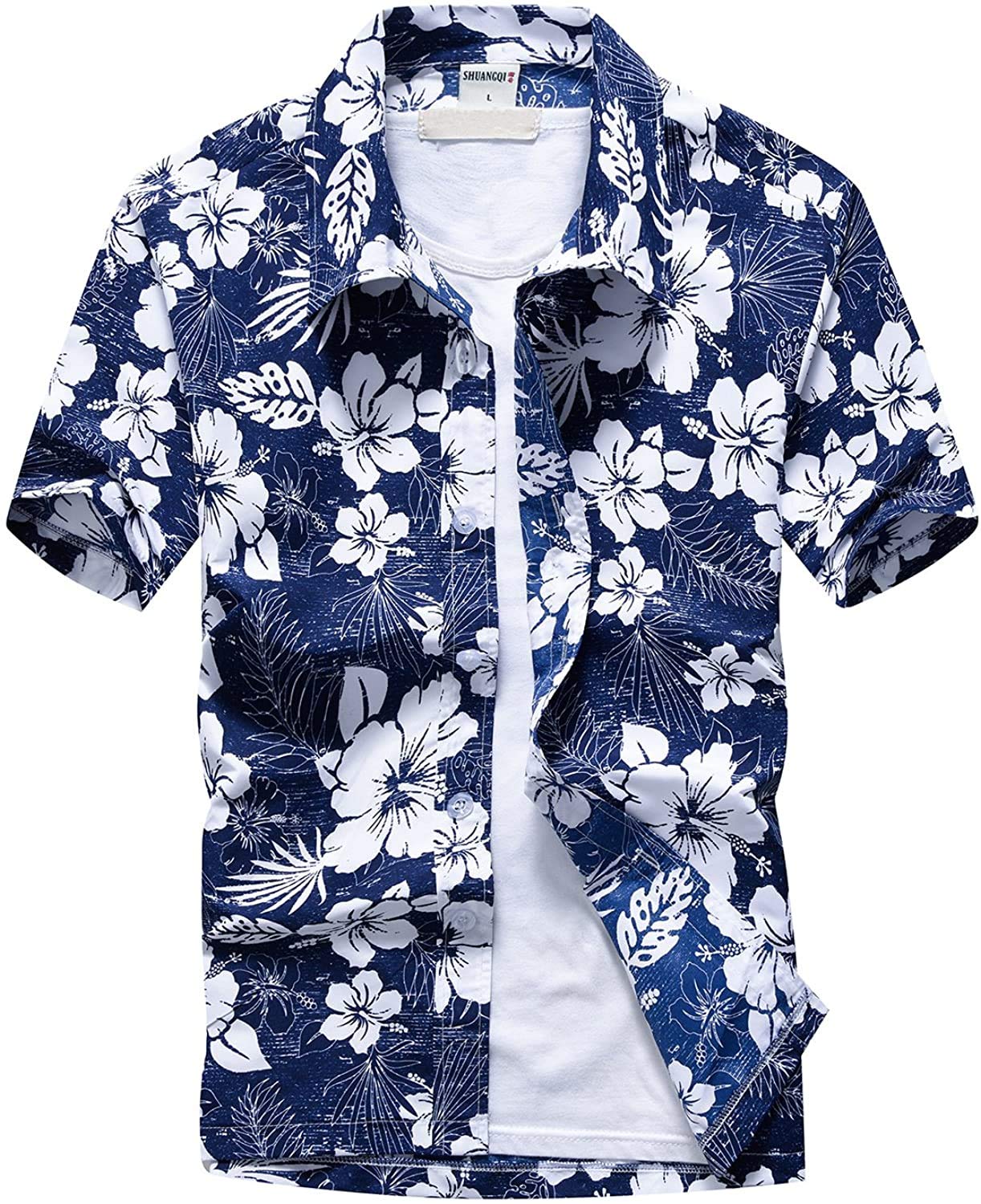 

Summer Short Sleeve Aloha Beach S Y-ME Shirt, Shirt, Shirt, Stylish, Breathable, Blue, Color
