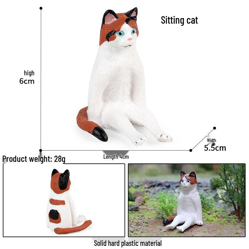Realistic Exotic Orange Tabby Cat Heart Model Ornament