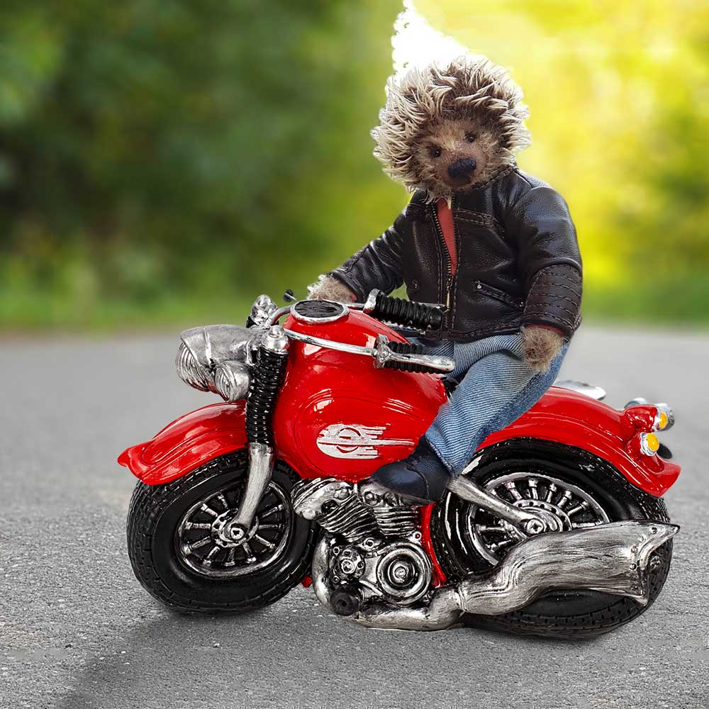 Collectible Figurines Mini Motorcycle Piggy Money Bank for Boys Home Office Table Bookshelf Decor Kid Ornament Toy Vehicle