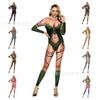 Funny Personality Jumpsuit 3D Printed Stage Costume Slim Fit Long Sleeve Tight Jumpsuit