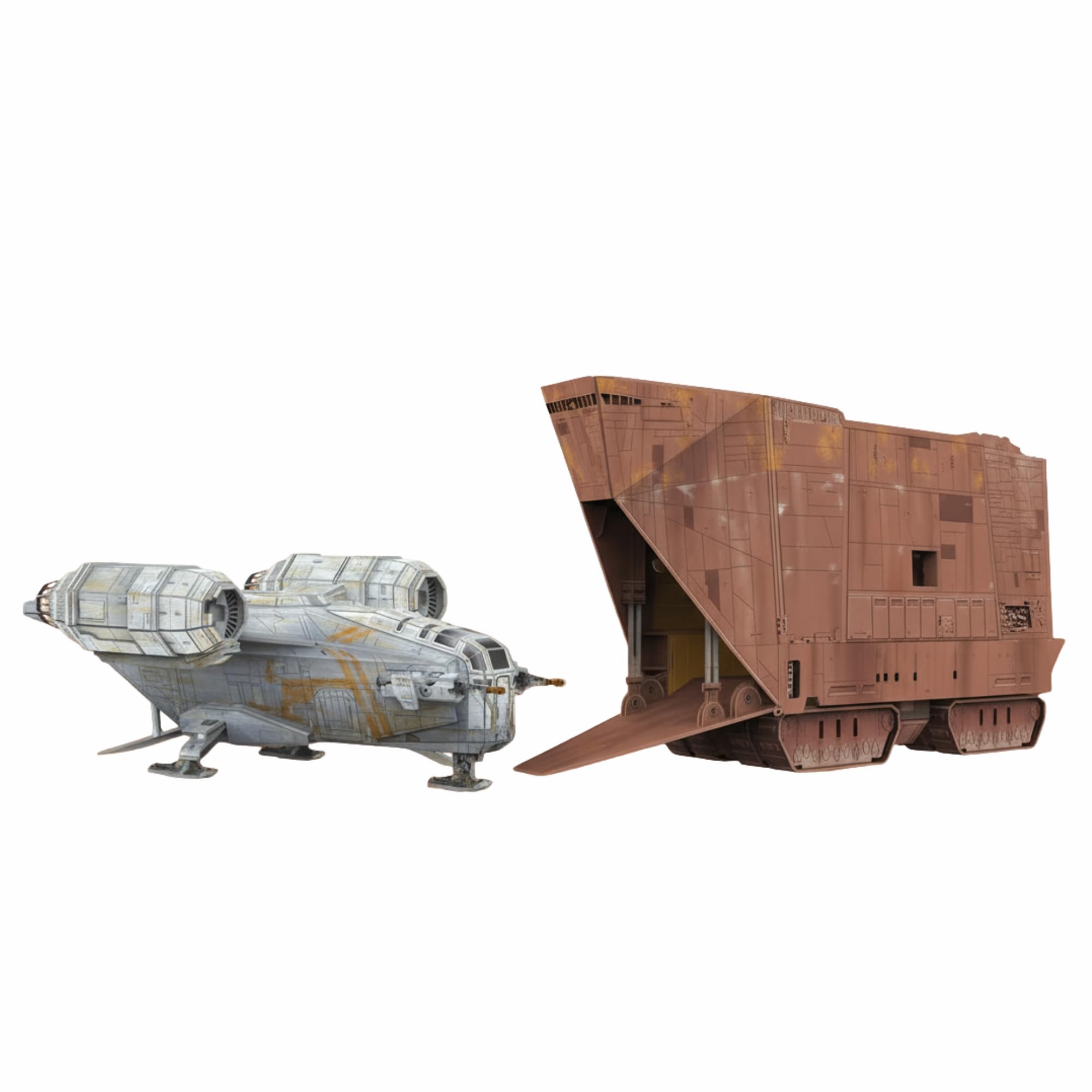 Star Wars The Mandolorian Razor Crest Sandcrawler Set - & коричневый