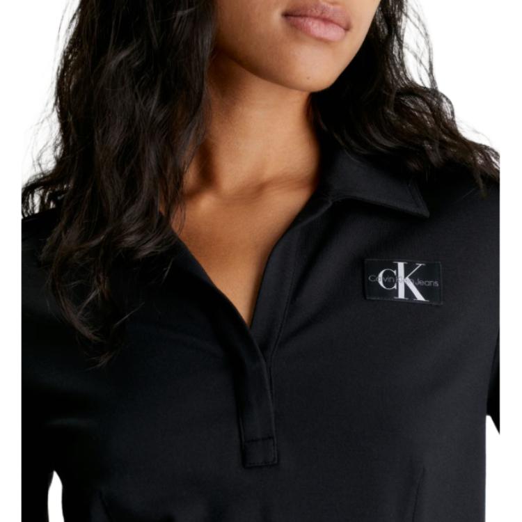 Calvin Klein Slim Fit Short Sleeve Polo Shirt Women Tops J20J222556-BEH