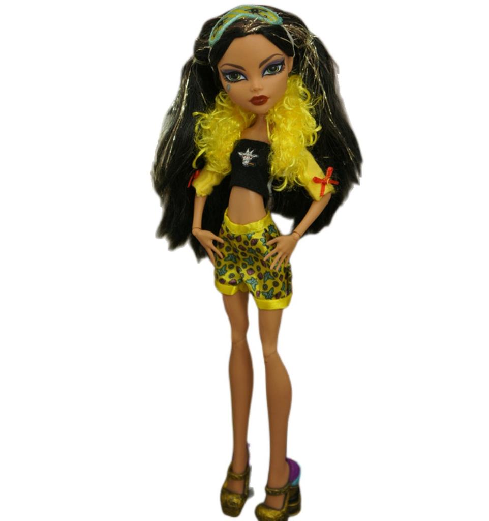 Monstering High Doll Clothing Set Dress Handmade Outfit Chinese Classic Doll Holiday Decors Clothes Girl Dressing Coat Pants