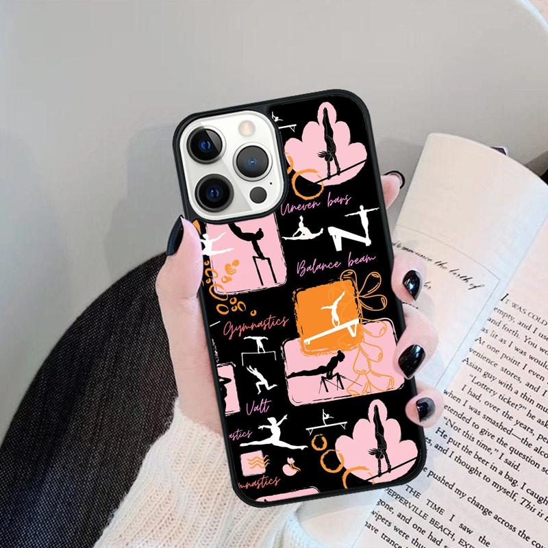 

Love Gymnastics Phone Case For iPhone 17 Air 16 16e 15 14 plus 11 12 13 Pro max Soft Bumper Shell Cover coque iPhone 11pro max