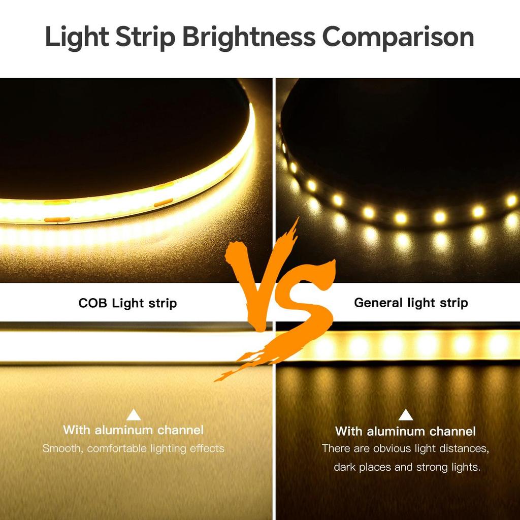 Creative Double Tap Magic Vibration Sensor Ambient Lamp USB 5V COB LED Strip Light For Cabinet Vanity/Makeup Mirror Backlight