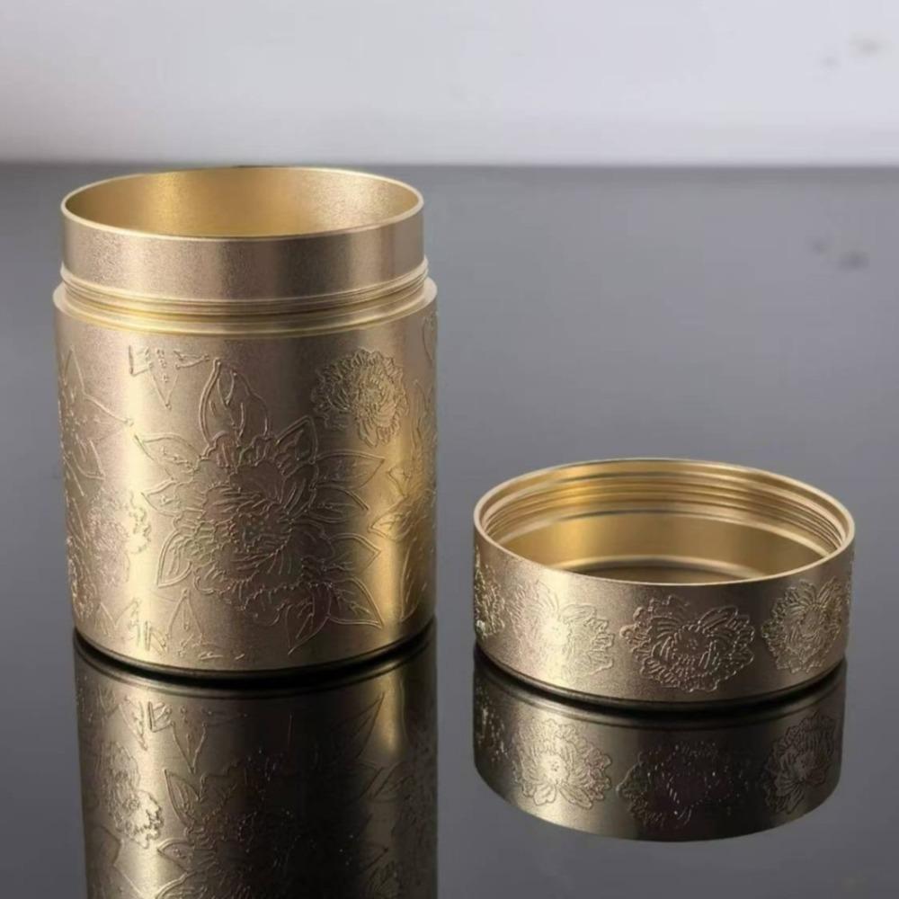 Thickened Spices Storage Jar Aluminum Sealed Tea Tin Sealed Can Tea Packaging Box Spices Storage