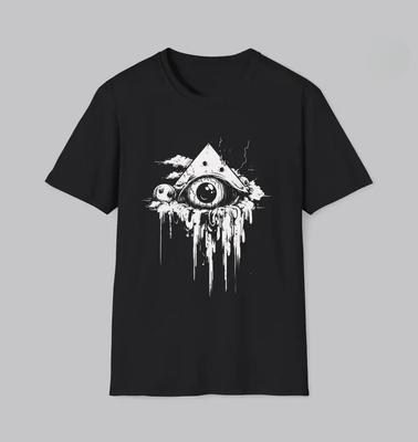 HOT SALE The Cursed Evil Eye T-shirt Gothic Eccentric Core Fashion - Scary Gift Emo Gothic T Shirt Edgy Fashion Style Tees