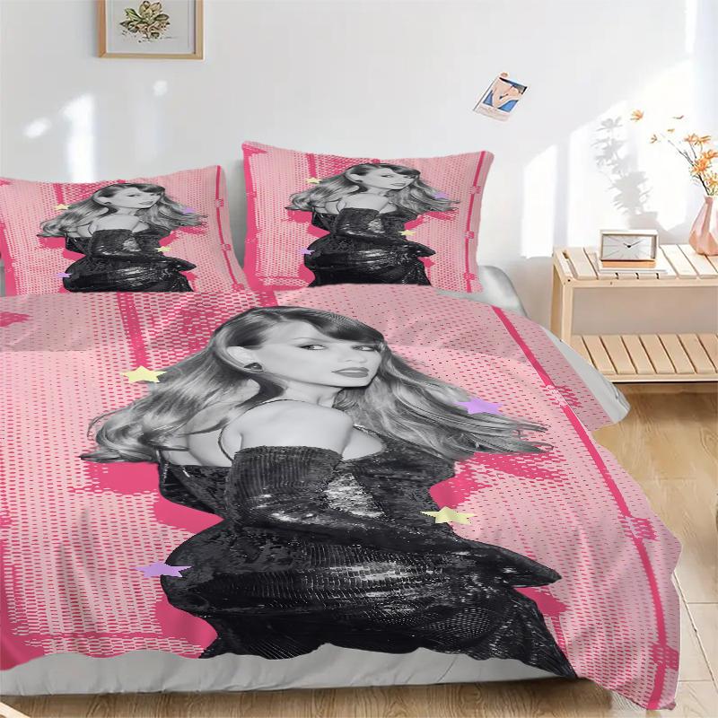 3Pcs Taylor Swift Performance Bedding Sets For All Sizes New 3D Printed Bed Cover Comforter Duvet Cover Pillowcase Bedroom Decoration