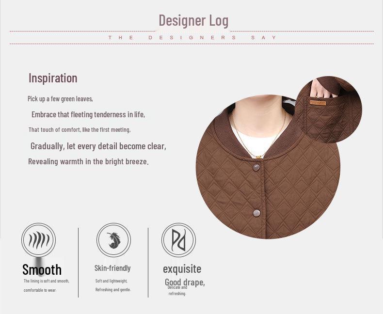 2024 Spring/Autumn Women's Short Coat: Chic, Age-Defying, Versatile Jacket for Middle-Aged Women