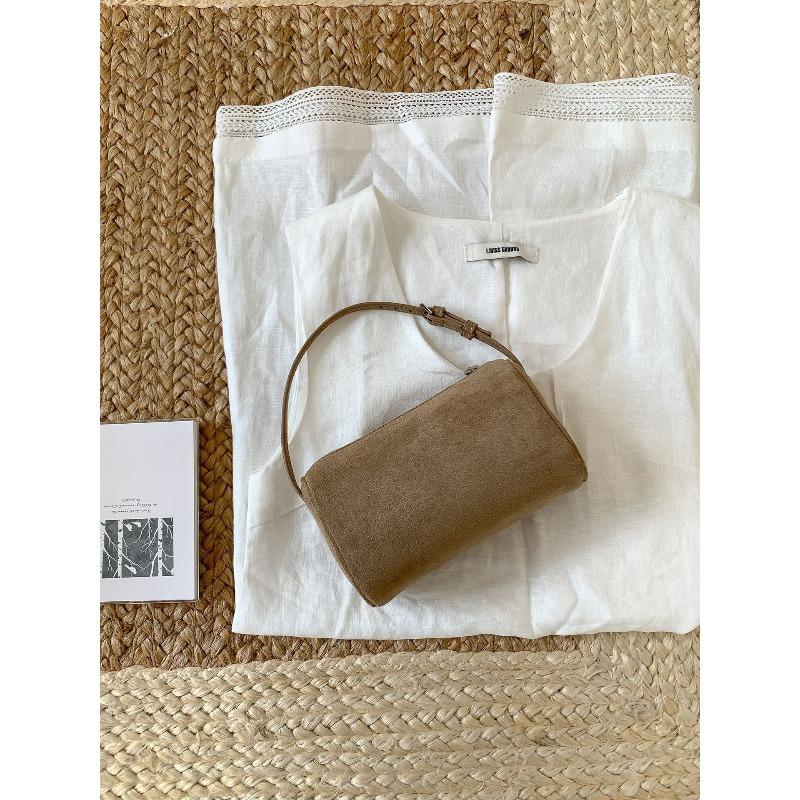 Suede Bag Autumn and Winter New Simple and Versatile Small Handbag Zipper Niche Shoulder Messenger Bag