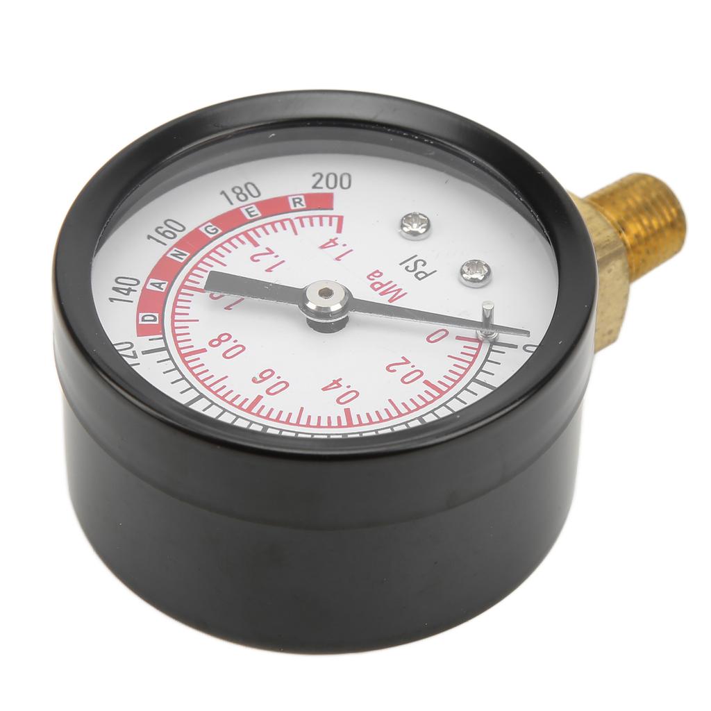 Y50 Radial Pressure Gauge Device with Circular Dial for Air Oil Water 18in NPT 0?1.4mpa 0?200psi