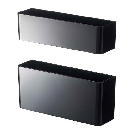 Yamazaki Jitsugyo Magnetic Umbrella Stand Black (Top) Approx. W18.8 x D5 x H5cm (Bottom) Approx. W18.5 x D5 x H8cm Smart Umbrella Stand Space Saving