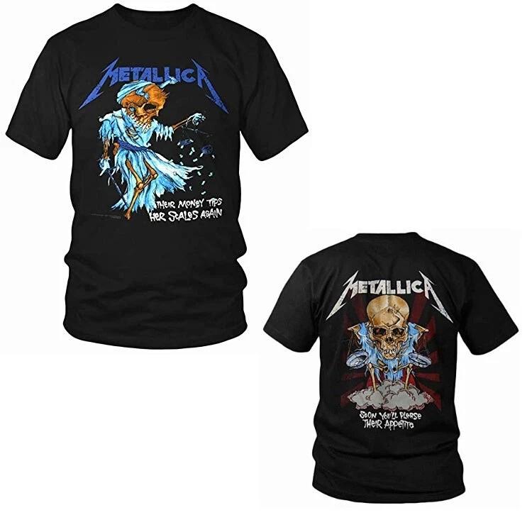 2026 Metallica Mens T-Shirt - Metallica Album Mens Tees Lightweight Size S-4XL High-end Luxury Is for Both Men and Women Top Y2k S разноцветный