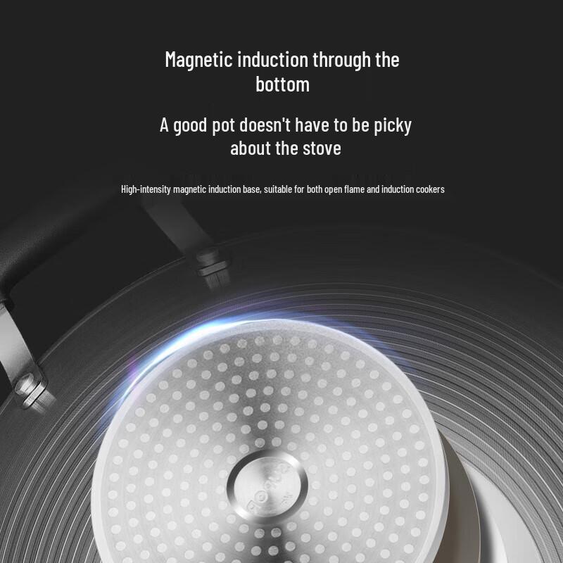 Supor 32cm Red Spot Titanium Non-Stick Wok