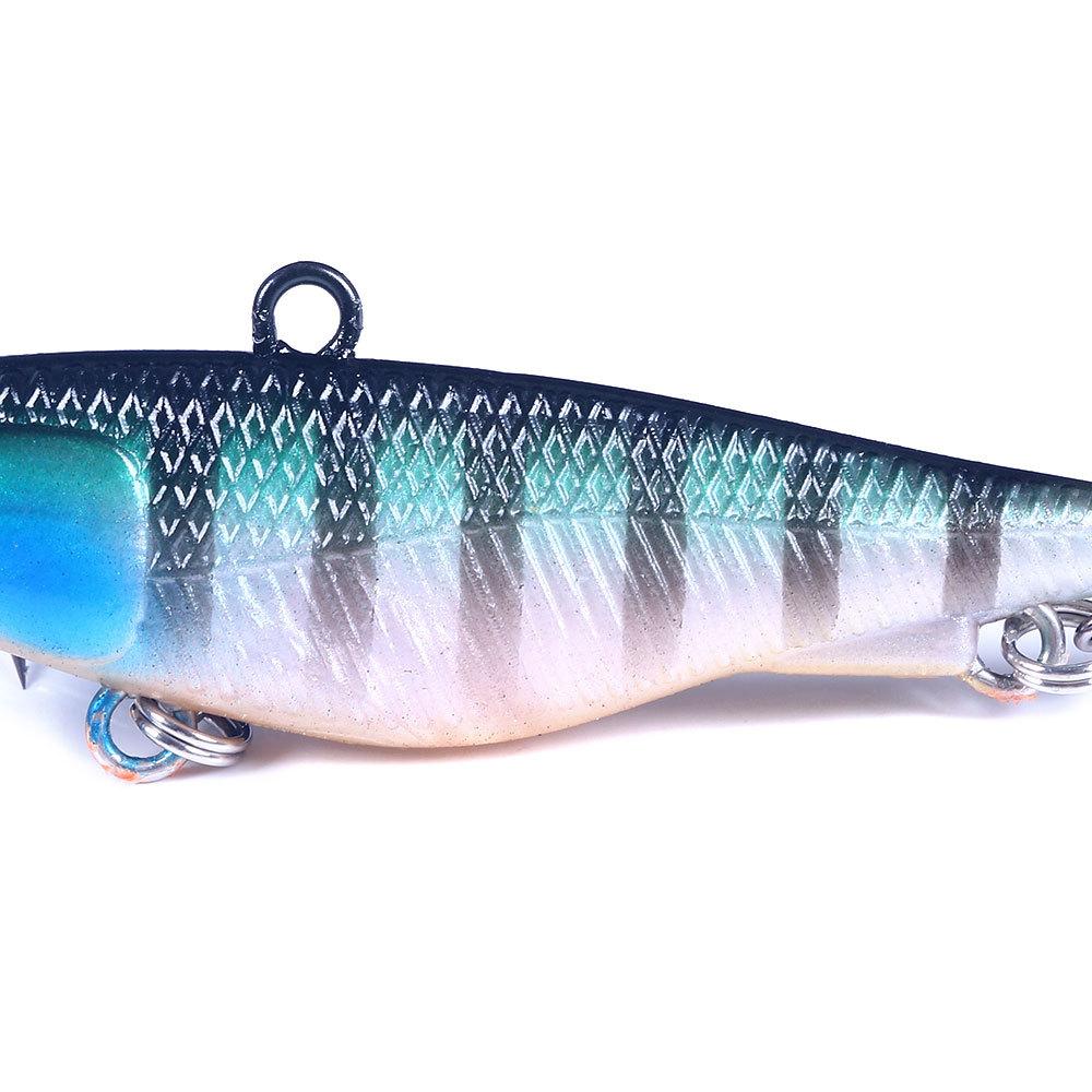 9.5CM 20G Winter Fishing Lure VIB Ice Fishing Lure Soft Inking Fishing Lure