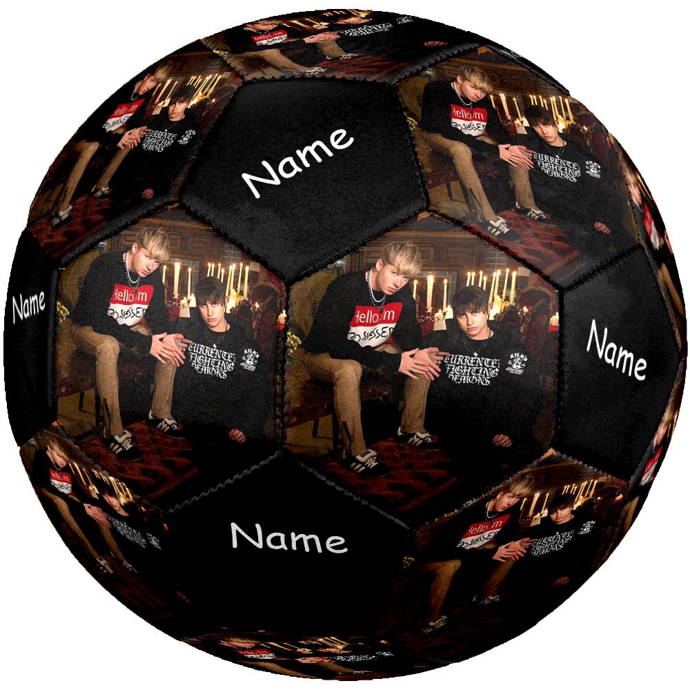 Custom Name Sam and Colby Theme Size 5 Soccer Ball, Suitable for Both Indoor and Outdoor Matches, a Gift Suitable for Everyone.