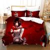 3D Printed Attack On Titan AOT Bedding Set Anime Levi Duvet Cover Double Twin Full Queen King Adult Kids Bedclothes Quilt Cover