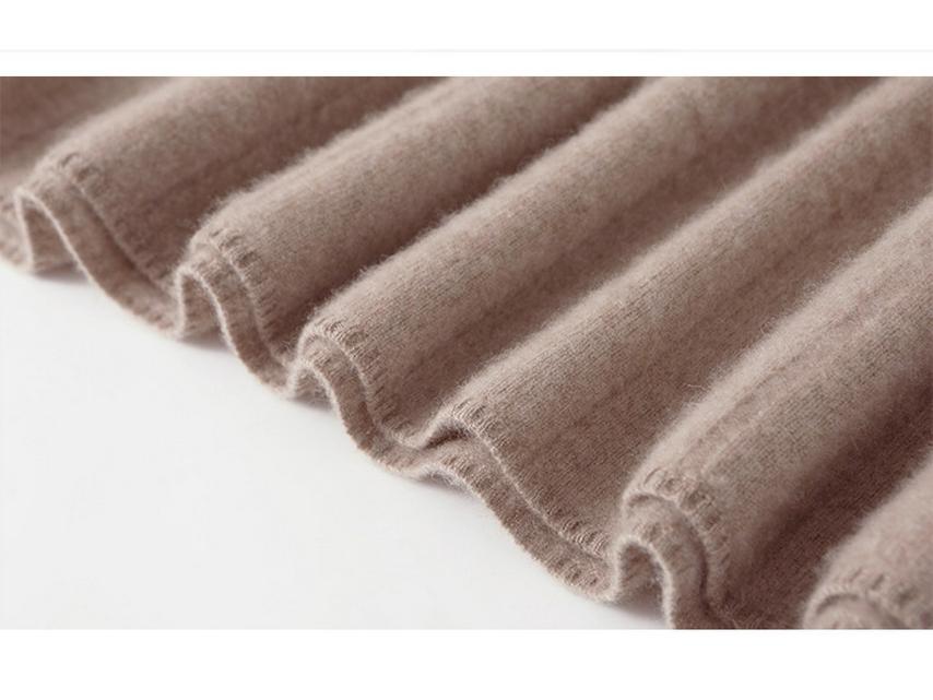 Women's Wool Round Neck Long Sweater Dress - Autumn/Winter Slim Knit Versatile Outerwear