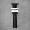 Washbasin Stopper with Overflow Black SIMPLY RETRO 2 21