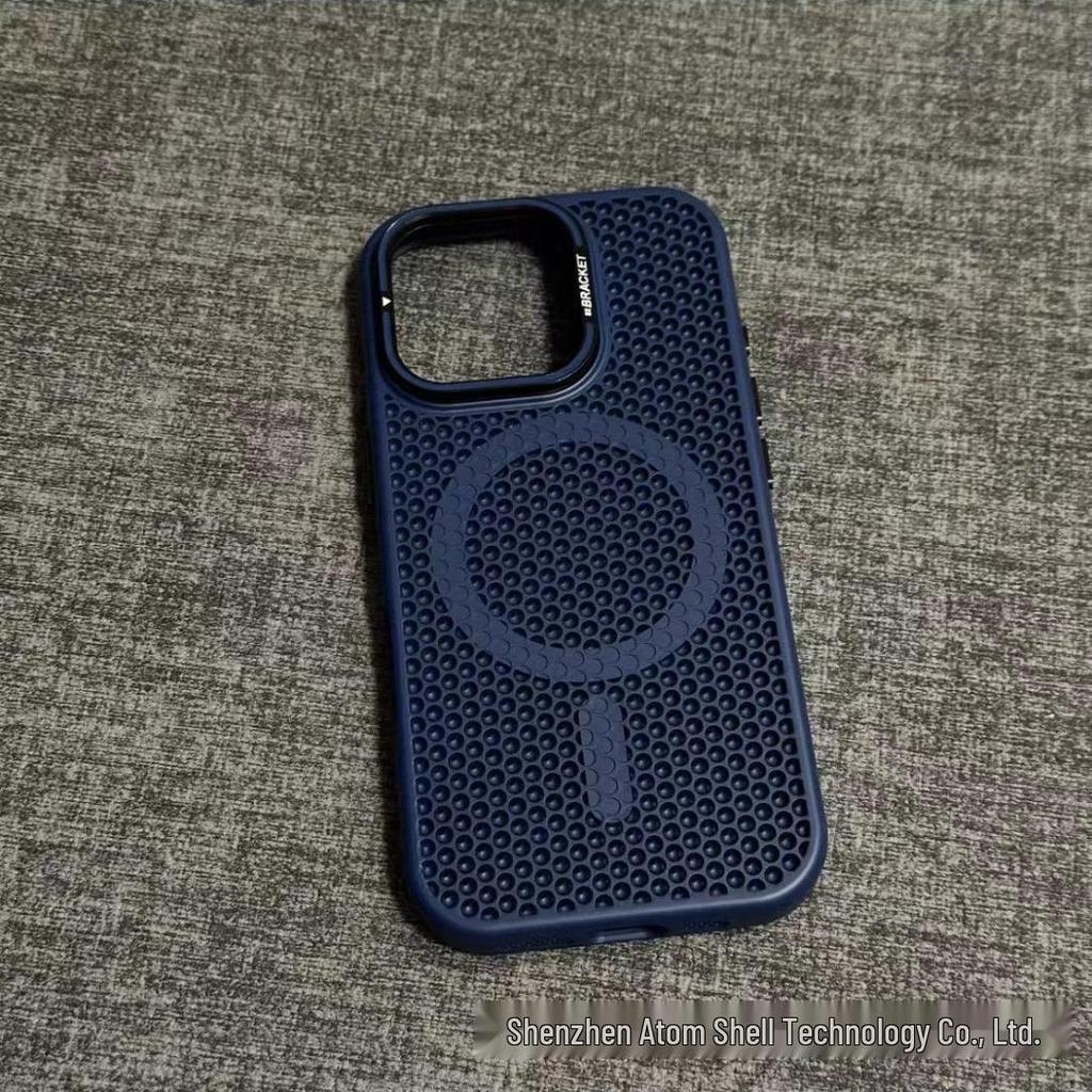iPhone 17 Pro Max Magnetic Honeycomb Lens Holder Anti-drop Case