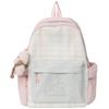 Schoolbag lightweight backpack female leisure travel student schoolbag female ins wind Korean version girl contrasting color backpack