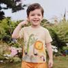 Boys' Short-Sleeve Round-Neck T-Shirts, Cute Kids' T-Shirts, Children's T-Shirts with Printed Designs
