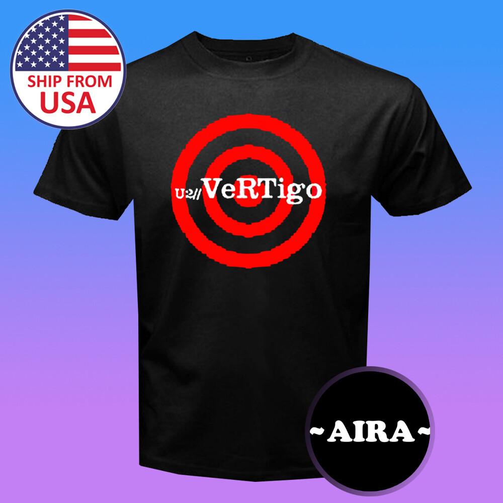 U2 Vertigo Men Black T-shirt Size S5XL XXL