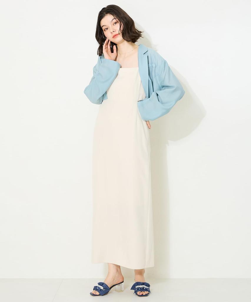 Oriental Traffic Mules Pearl Square Large and Small Easy to Walk 41230 cm cm Women's Sandals, Heel, Toe, Sizes, in, BLUE, 24.0 - 24.5