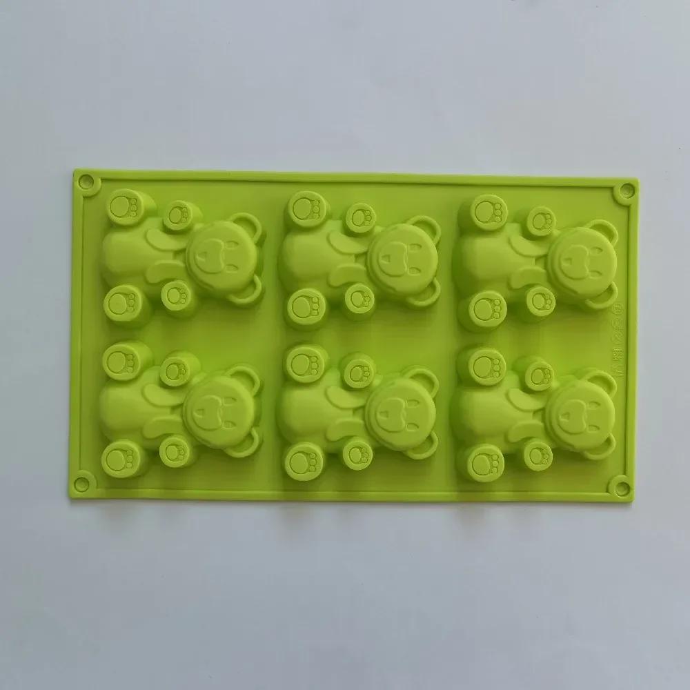 Multi Style Bear Silicone Baking Mold Animal Cake Candy Jelly Chocolate Making Set Bunny Soap Candle Mould Ice Tray Gifts