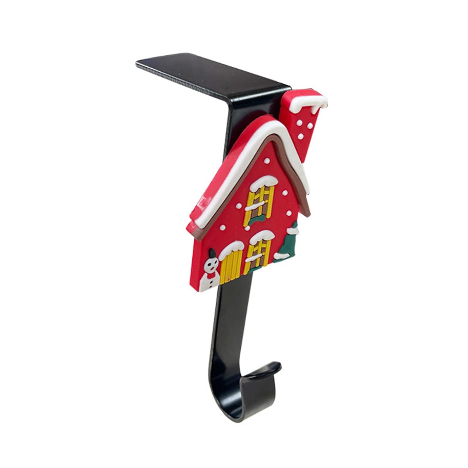 

Подставка для рождественских чулок, каминная полка, декоративный металлический крючок, подставка для рождественских чулок, зажим для камина, украшение для рождественской вечеринки One Size