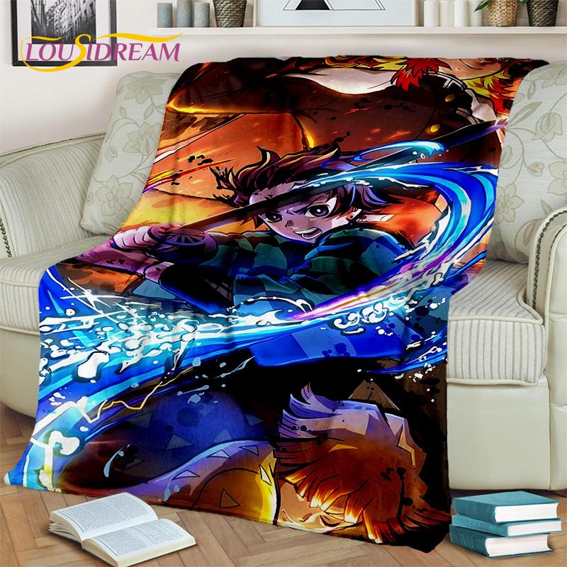 Kamado Nezuko Demon S-Slayer Japan Anime Blanket,Soft Child Throw Blanket for Home Bedroom Bed Sofa Picnic Travel Office Gift