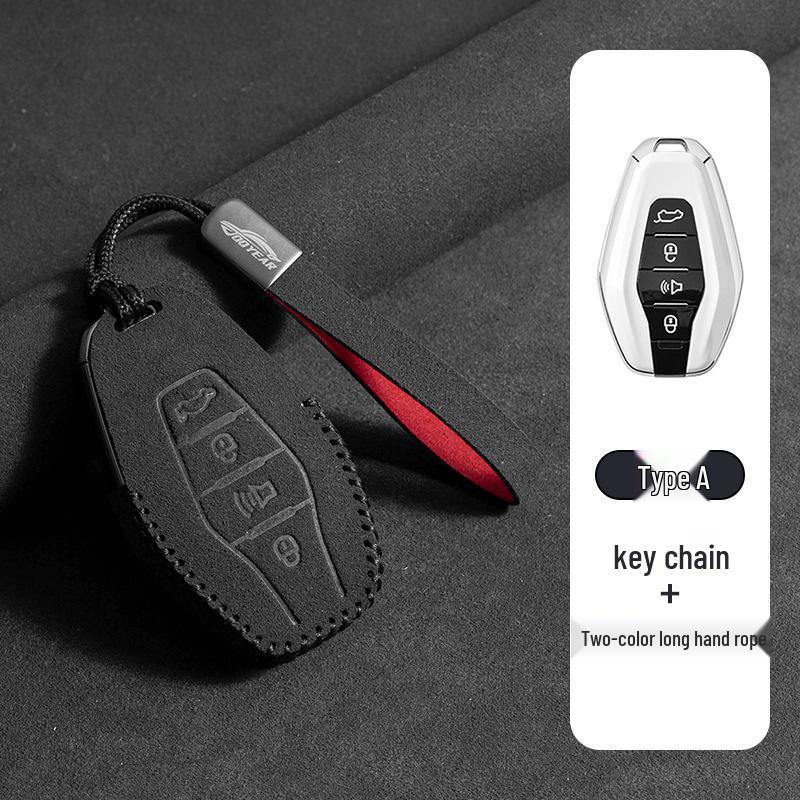 Compatible Jetour Key Case for X70 Plus/X70/X90/X90 Plus/X90 Pro/Dasheng Keyring Buckle. Default Option