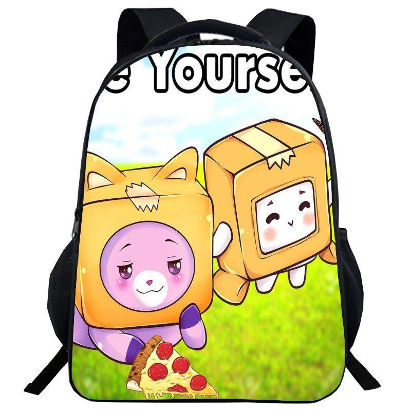 Lankybox Backpack Cartoon Schoolbag For Kids With Adjustable Padded Straps And Stylish Design