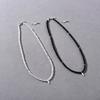 Original Design Black And White Beaded Temperament Versatile Collarbone Chain Female Personality Unique Fashion Commuting Must Enter Necklace
