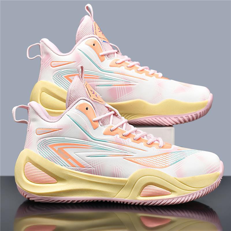 Men's Shoes 2025 Leather Waterproof Youth 13 Years 15 Old Basketball Sports Student Shock-absorbing Running