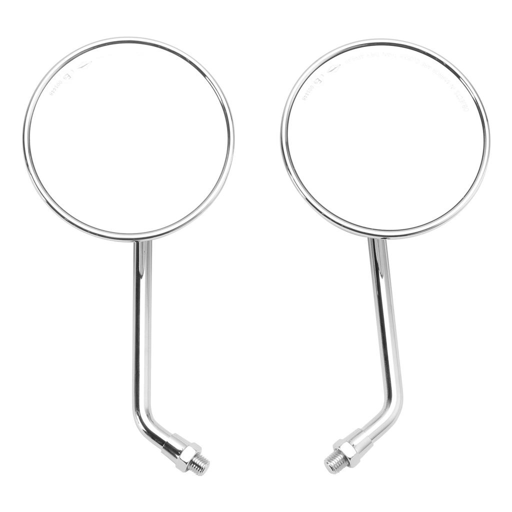 Bakspeil Venstre og Høyre M10 1.25 x 15mm Speil Rundt for Old School Chopper