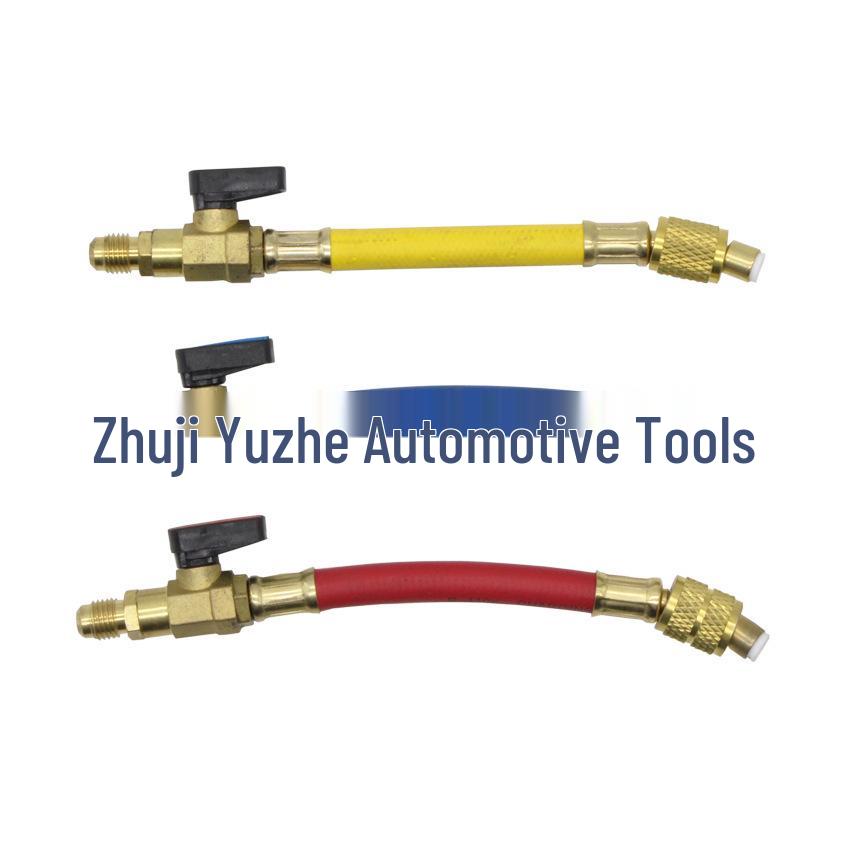 Three-Color Refrigerant Ball Valve Pipe Connector for R12/R134A/R410A Automotive Air Conditioning Three-Color Set