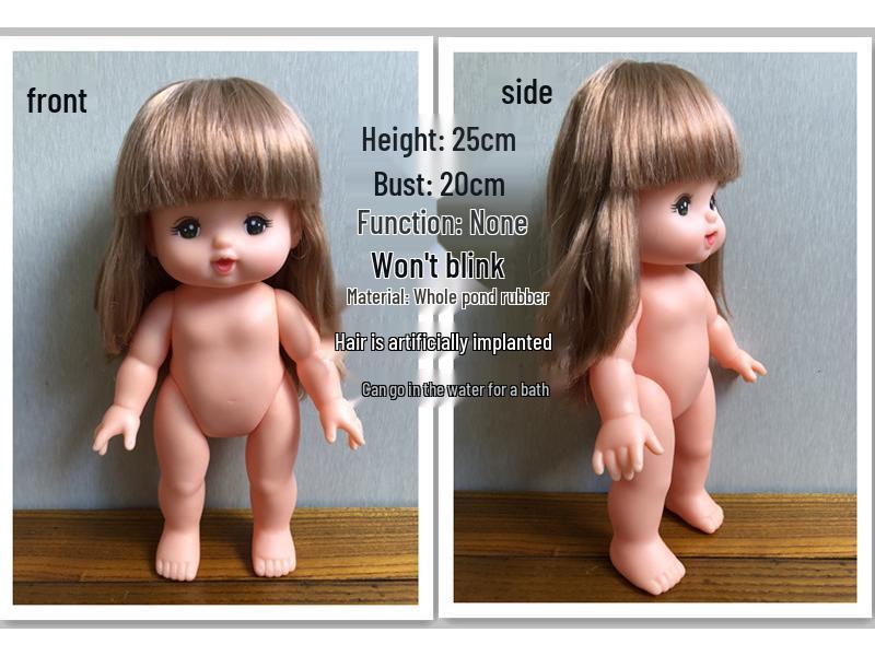 Milu Doll Outfit & Accessories Set: Naked Body, Costume, Tent, Stroller, Dining Chair, Pretend House, Girl Toy