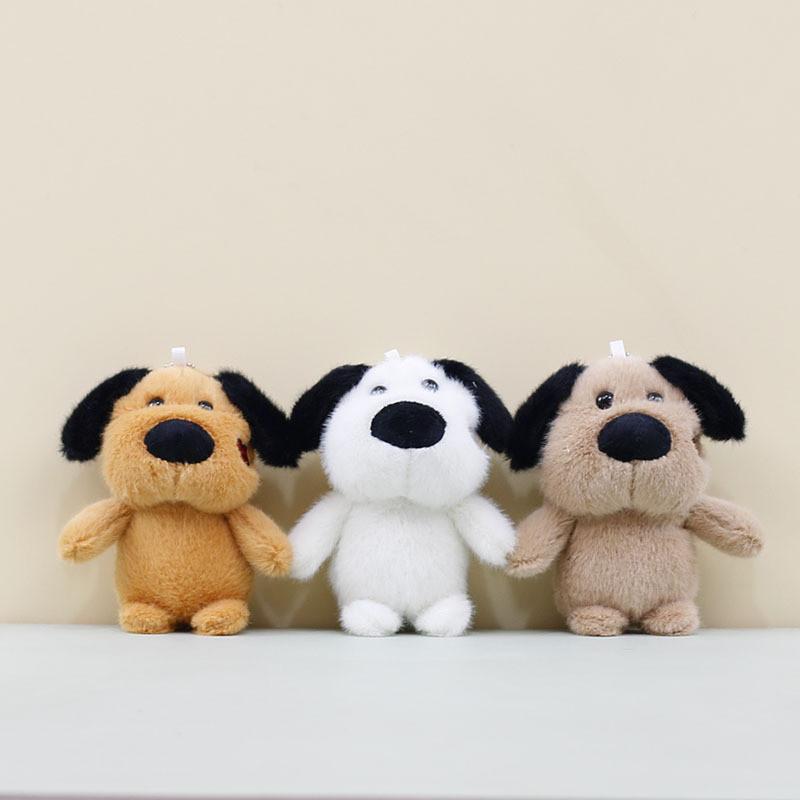 Cute Plush Dog Keychain Soft Toy Charming Cartoon Dog Accessory For Bags