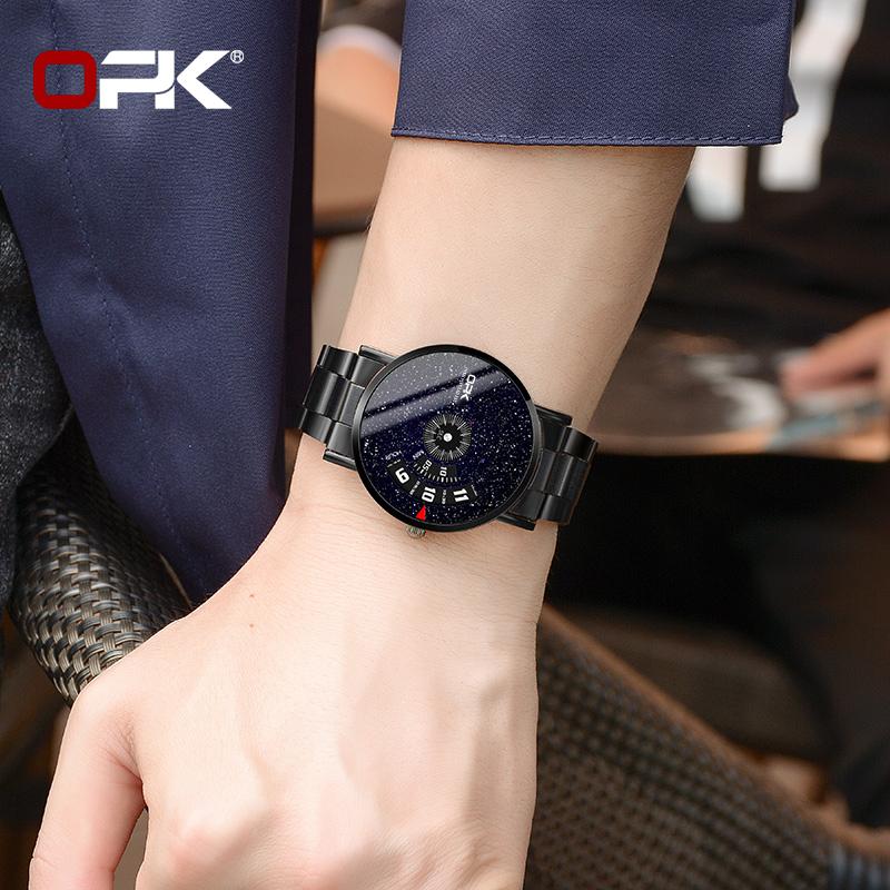 OPK 8109 Men's Quartz Watch with Waterproof and Steel Strip