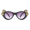 Trendy Cartoon Sunglasses Cute Bow Polka Dots Shape Eyewear, Fashion Glasses