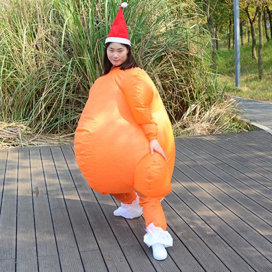 Thanksgiving Day Inflatable Turkey Shape Cosplay Party Costume Photography Prop
