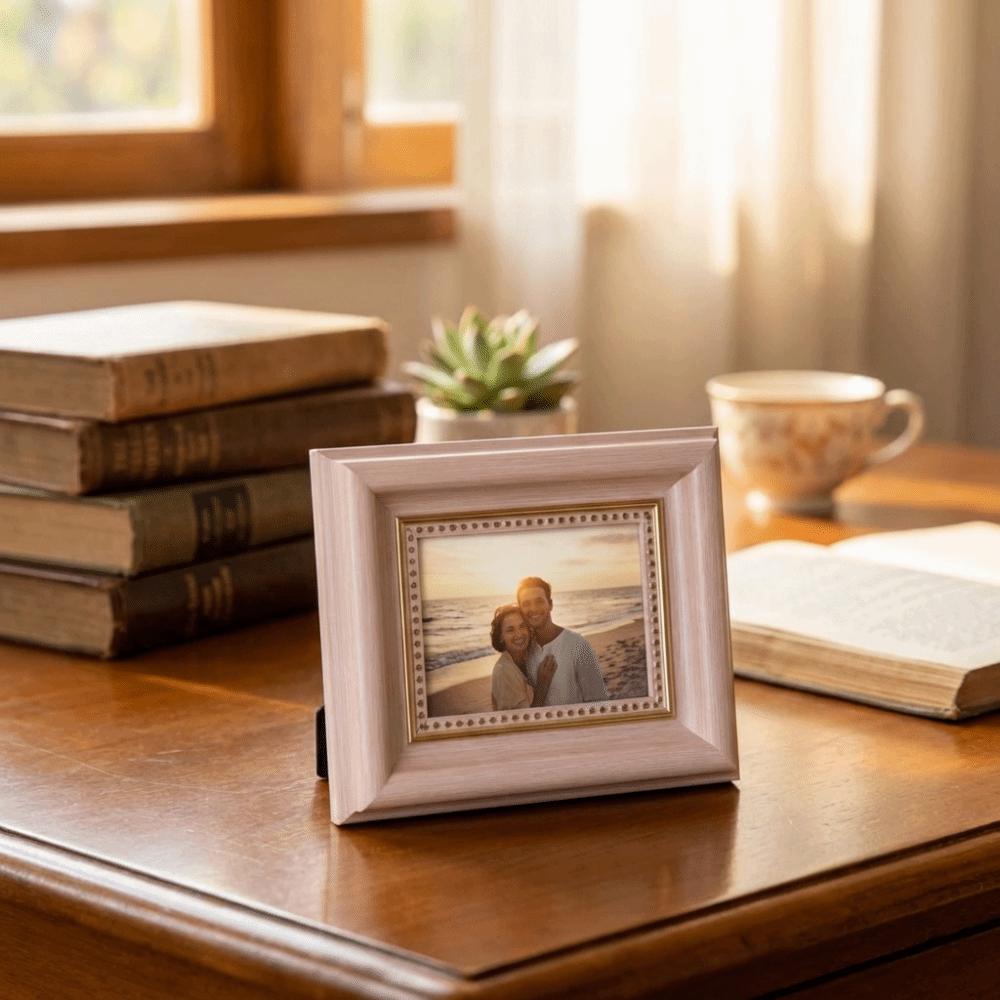 2 ks Mini starožitných fotorámečků Rustikální rámeček na fotky Malý rámeček Stolní fotorámeček Ložnice