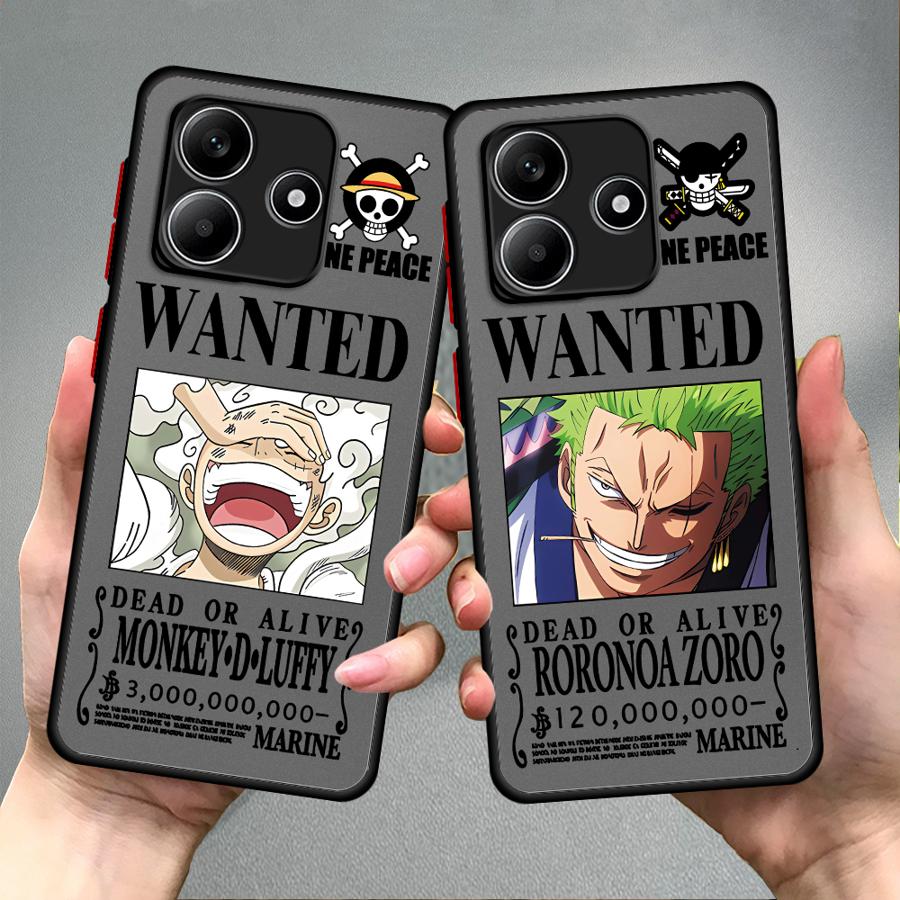 Funda Back Phone Cover Case for Xiaomi Redmi Note 14 13C 13 Pro Plus A4 10 11 14C 9S 12 One Piece Luffy