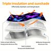 1Pcs Neon Butterfly Car Windshield Sunshade UV Rays Heat Blocker Keeps Vehicle Cool Unique Design Fit Sedans SUVs Trucks RVs