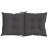 Low Back Chair Cushions 2 Pcs Melange Anthracite 100 X 50 X 7 Cm Fabric